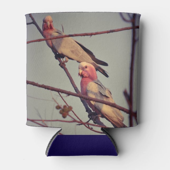 Porta-lata Galah Pássaros na árvore 1 (Frente)