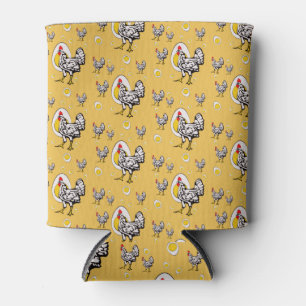 Porta-lata Galinhas Retro