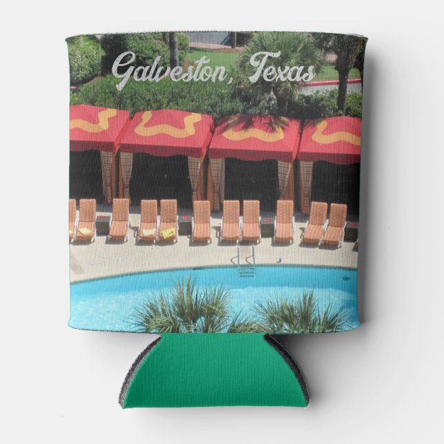 Porta-lata Galveston, Texas - San Luis Hotel Sundeck -  (Frente)