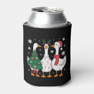 Porta-lata Ganso de Natal Chapéu do Papai Noel Árvore de Nata