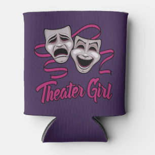Porta-lata Garota do Teatro de Comédia e Tragédia