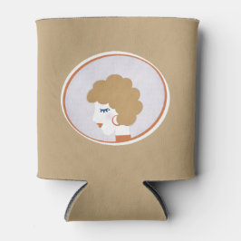 Porta-lata Garota Loira no Espelho