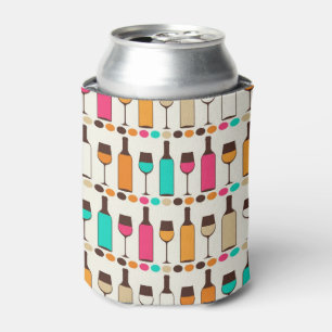 Porta-lata Garrafas e vidros de vinho retros