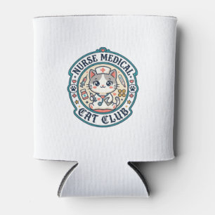 Porta-lata Gata Médica Enfermeira Design Engraçado Amante de