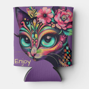 Porta-lata Gatinho De Gatos De Grande Ocultação Branca