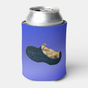 Porta-lata Gatinho Fluffy Dormindo No Calçado De Croc,