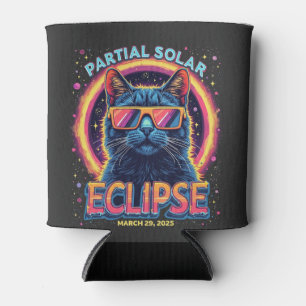 Porta-lata Gatinho Gato Parcial Eclipse Solar 2025