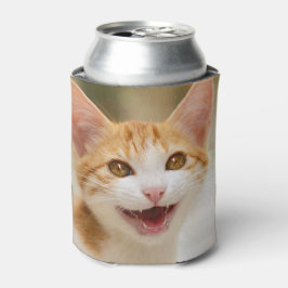 Porta-lata Gatinho Sorridente Enfrentando Gato Engraçado Foto
