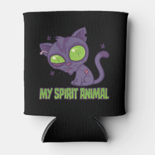 Porta-lata Gatinho Zumbi é Meu Animal Espiritual