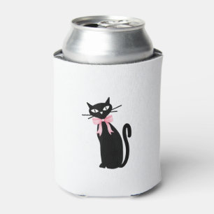 Porta-lata Gato Atômico Com Gato De Gato De Arco Rosa, Gatinh