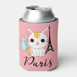 Porta-lata Gato bonito de Paris