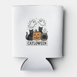 Porta-lata Gato de Catloween Fantasma Vintage Design de Camis