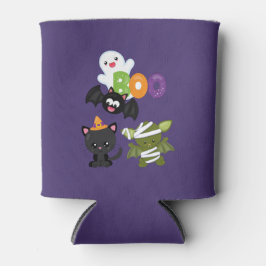 Porta-lata Gato de Halloween, Bat, Mamã e Fantasma