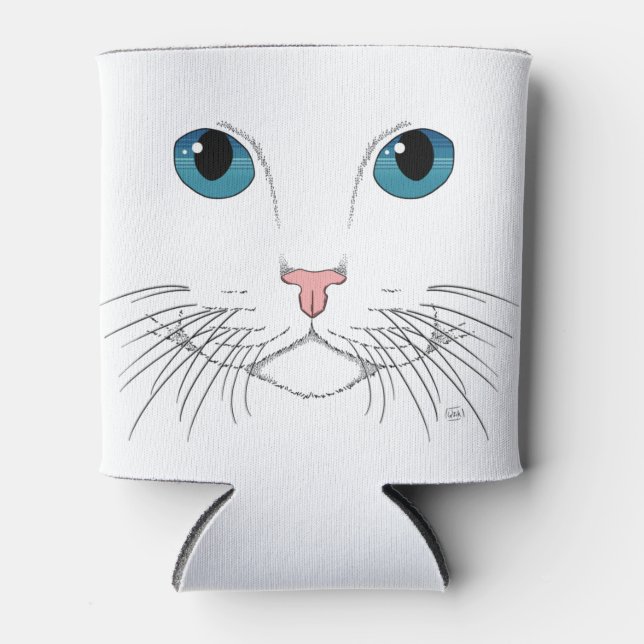 Porta-lata Gato De Olho Azul Fria (Frente)