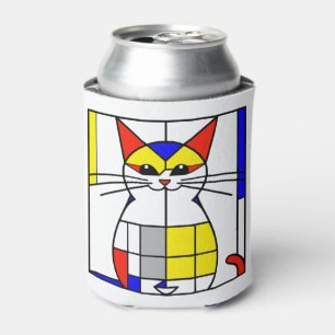 Porta-lata Gato mondriano