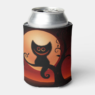 Porta-lata Gato Negro/Fresco do Dia das Bruxas