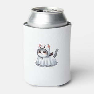 Porta-lata Gato no Fantasma para o Halloween