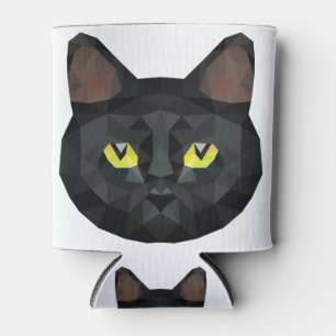 Porta-lata Gato Preto de Poli Baixo Arte Polar Baixa