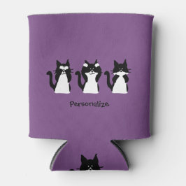 Porta-lata Gatos Brancos Pretos | Três Gatinhos