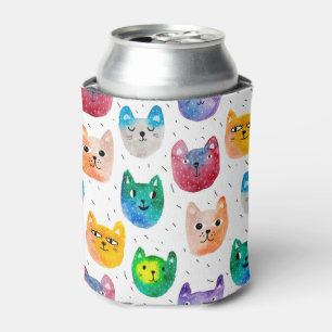 Porta-lata Gatos e amigos da aguarela