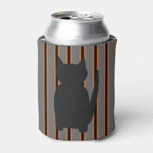 Porta-lata Gatos preto de silhuetas no Halloween e Rico