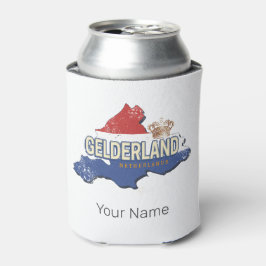 Porta-lata Gelderland Netherlands Vintage Map Holandês Souven