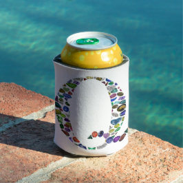 Porta-lata Gemstone Monograma - Letra Q