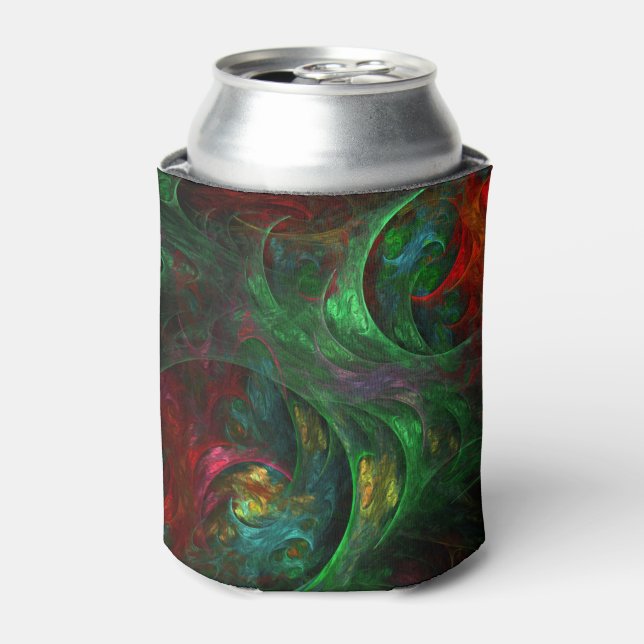 Porta-lata Genesis Abstrato Art Verde (Can Front)
