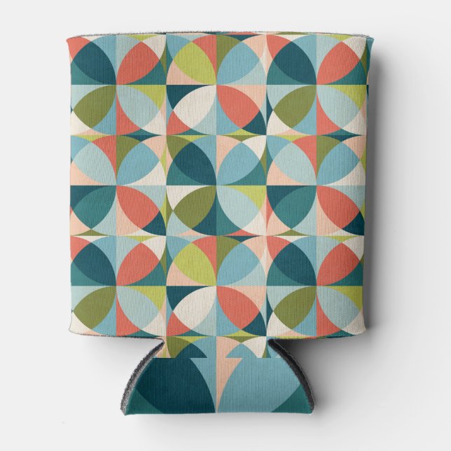 Porta-lata Geométrico do século médio, Design sem costura Abs (Frente)