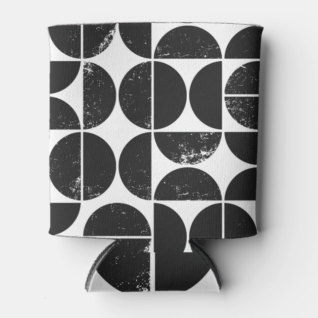 Porta-lata Geométrico minimalista: semicírculos escandinavos. (Frente)