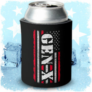 Porta-lata Geração Orgulhosa X Gen Xer American Flag Gen X