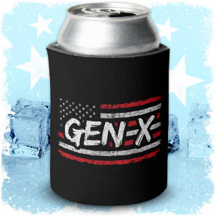 Porta-lata Geração X American Flag Orud Gen Xer Gen X