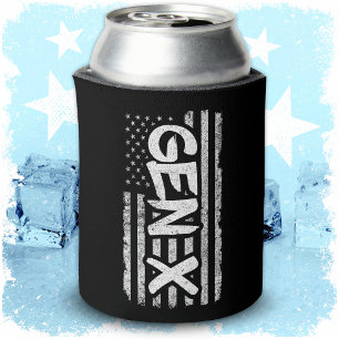 Porta-lata Geração X American Flag Orud Gen Xer Gen X