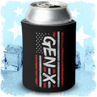 Porta-lata Geração X American Flag Orud Gen Xer Gen X