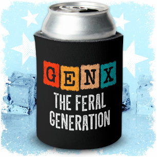 Porta-lata Geração X Gen Xer Gen X Geração Feral