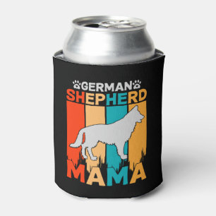 Porta-lata German shepherd MAMA, azul castanho em preto femin