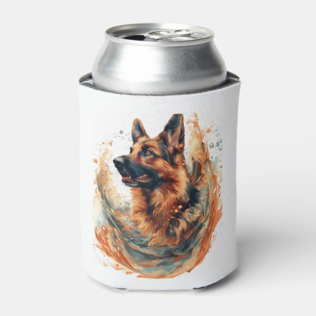 Porta-lata German shepherd na Elegância Oceânica (Can Front)