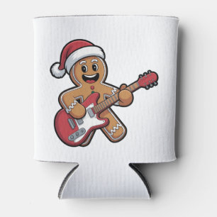 Porta-lata Gingercake Man Play Guitar Electric Christmas