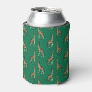 Porta-lata Girafa Mamífero Verde Esmeralda Animal Selvagem Áf