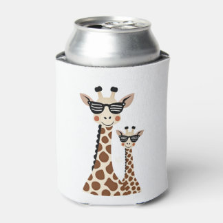 Porta-lata Giraffe with Sunglasses Jungle Safari Animal Giraf