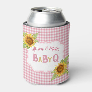Porta-lata Girassóis Country Rosa Xadrez Churrasco Baby Q
