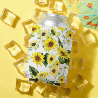 Porta-lata Girassol Aquarela 7