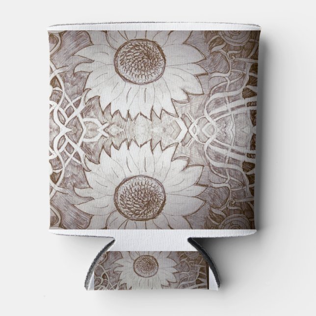 Porta-lata girassol em casa (Frente)