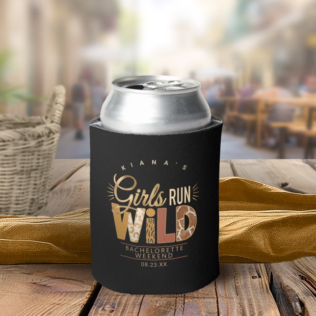 Porta-lata Girls Run Wild Safari Bachelorette ID1148 (Criador carregado)