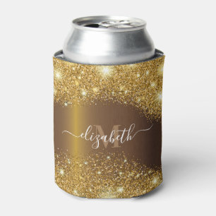 Porta-lata Glitter de metal e Ouro