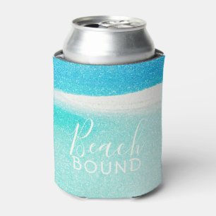 Porta-lata *Glitter encadernado Beach* da praia