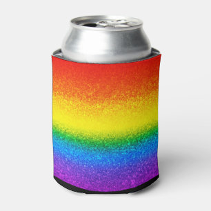 Porta-lata Glitter Glitter Glitter Arco-Íris pode arrefecer