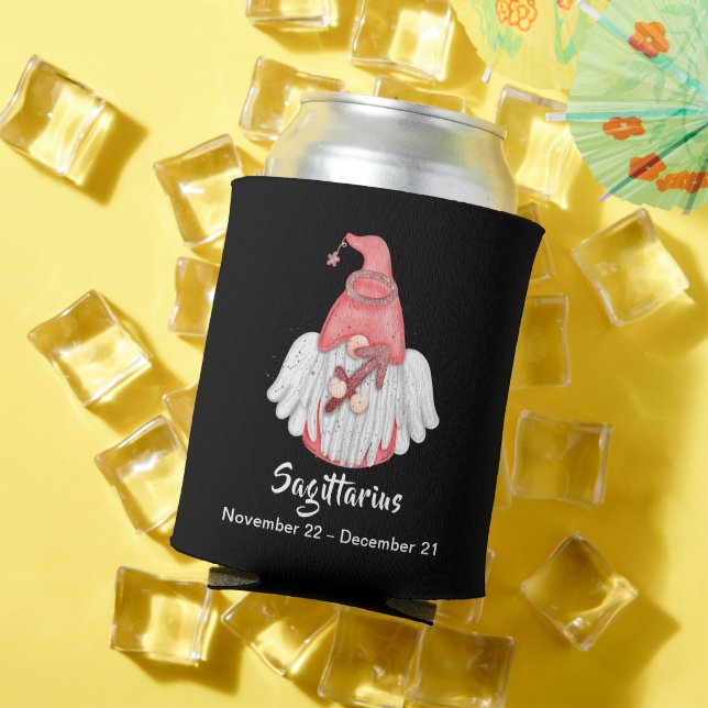 Porta-lata Gnome Sagittarius - Sinal de Astrologia Angel (Verão in situ)