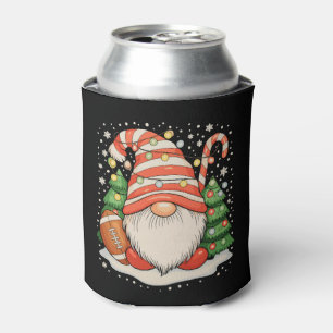 Porta-lata Gnomo de Rena Futebol Bola Luzes de Natal Natal