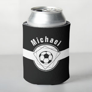 Porta-lata Goalie Gift, jogador de futebol personalizado